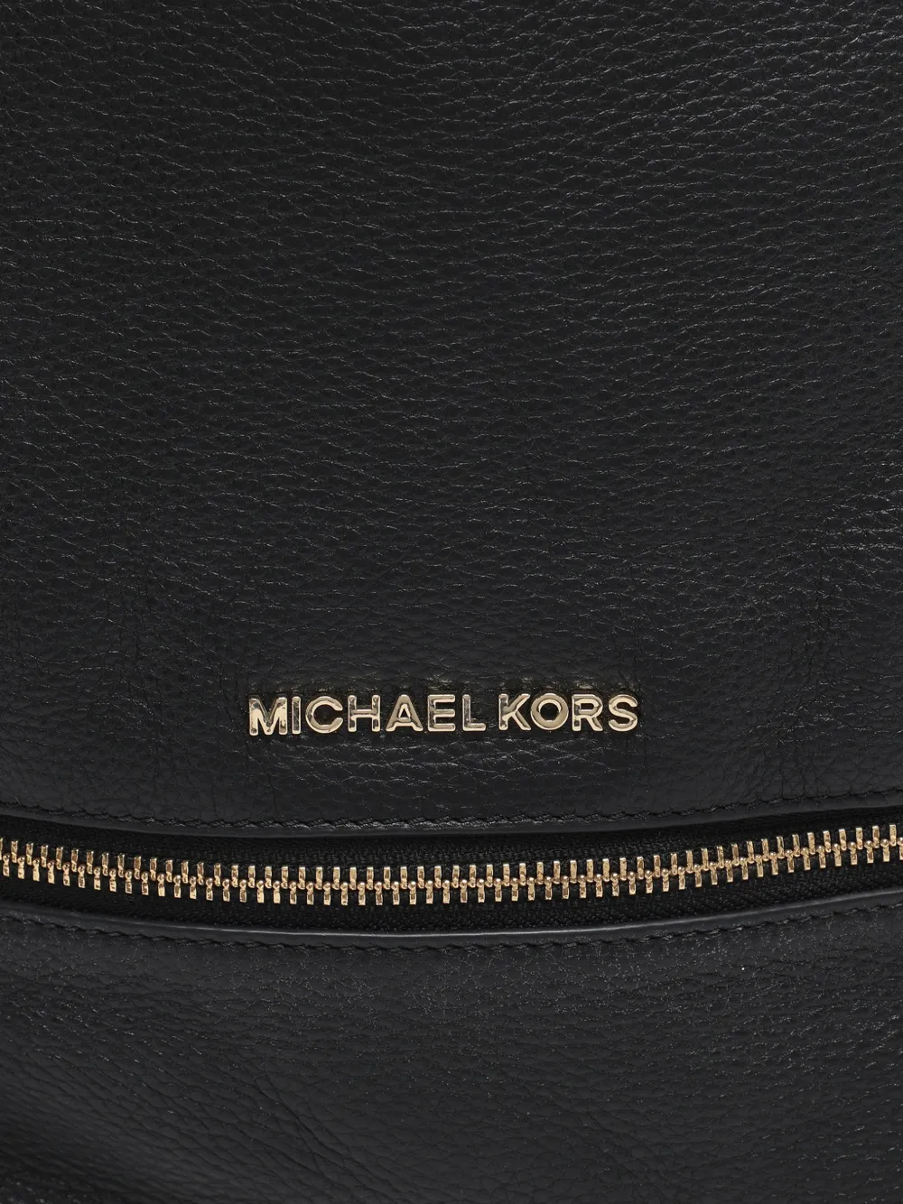 MICHAEL KORS Pre-owned Rhea Leather Backpack In Black
