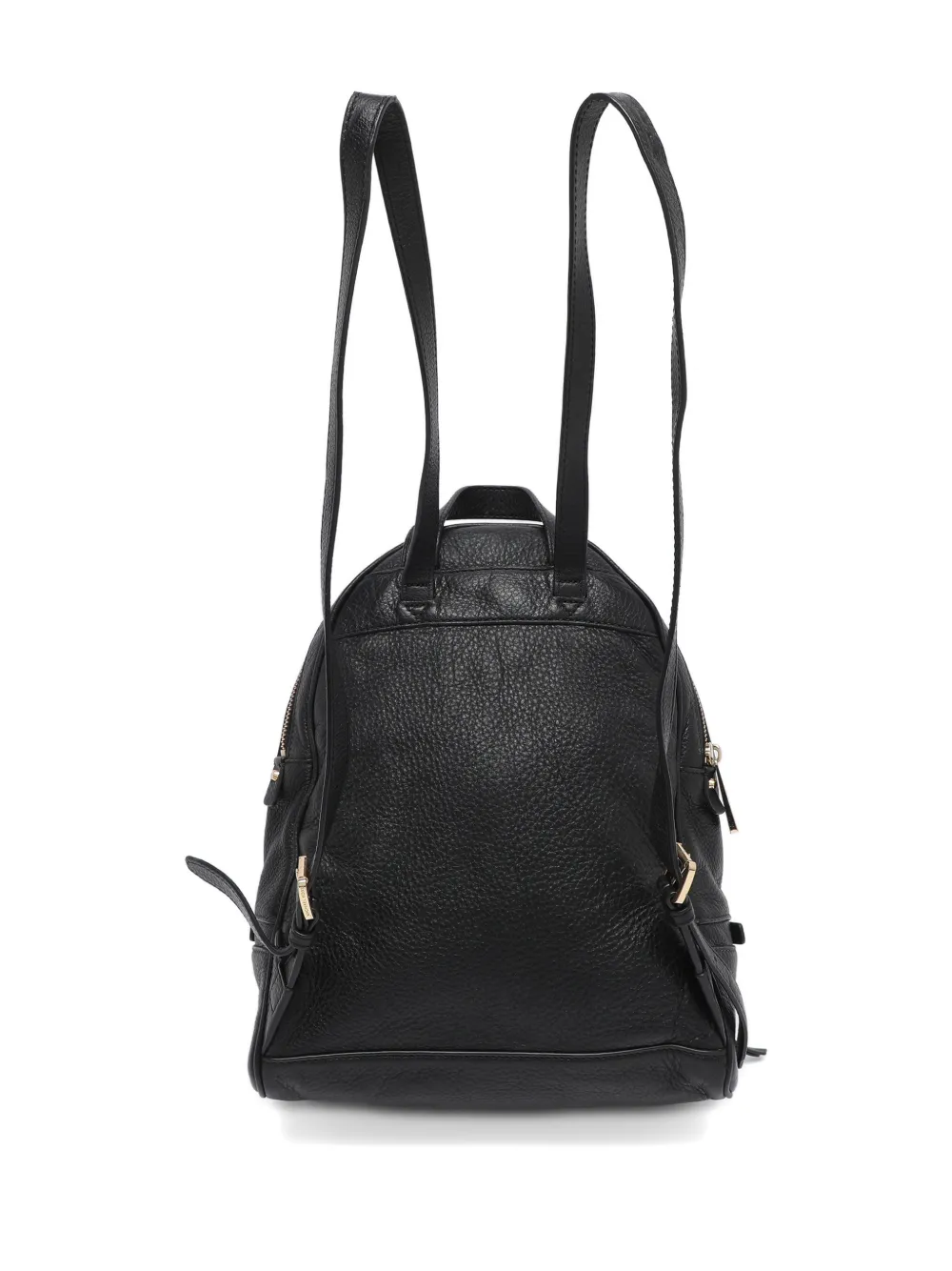 MICHAEL KORS Pre-owned Rhea Leather Backpack In Black