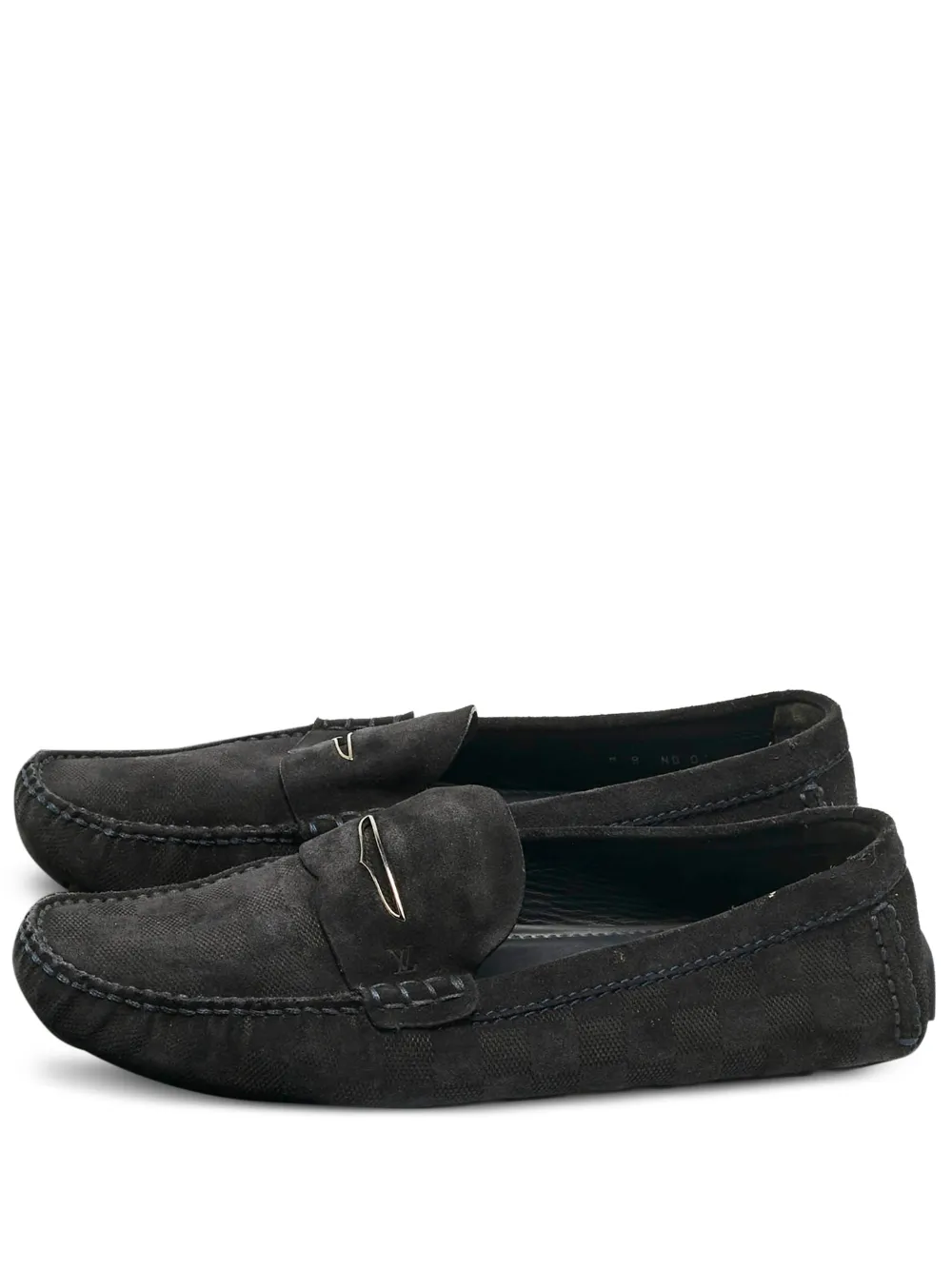 Louis Vuitton Pre-Owned suede loafers | Black | Image 1