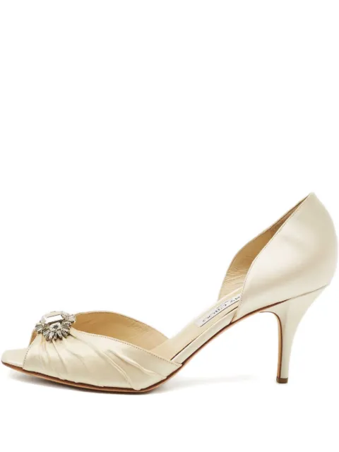 Jimmy Choo Pre-Owned embellished satin sandals 