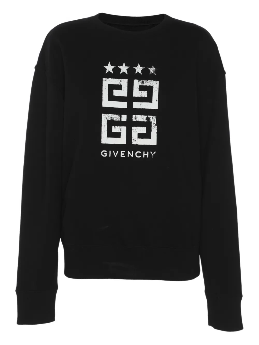 Pre-owned Givenchy Logo-print Sweatshirt In Black