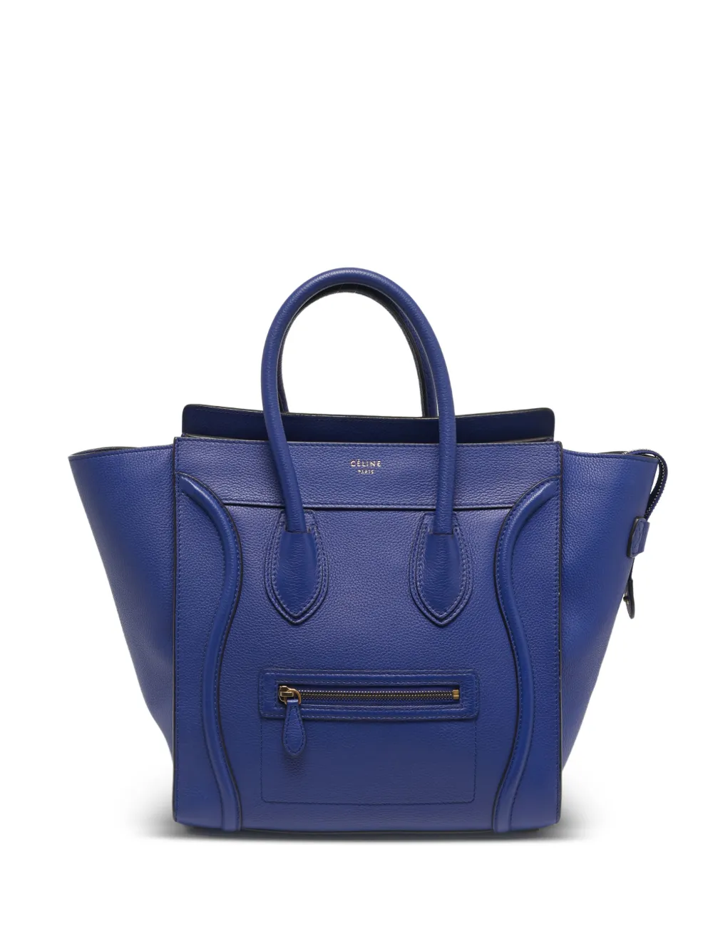 Celine Pre-Owned 2013 mini Luggage leather tote bag - Blu