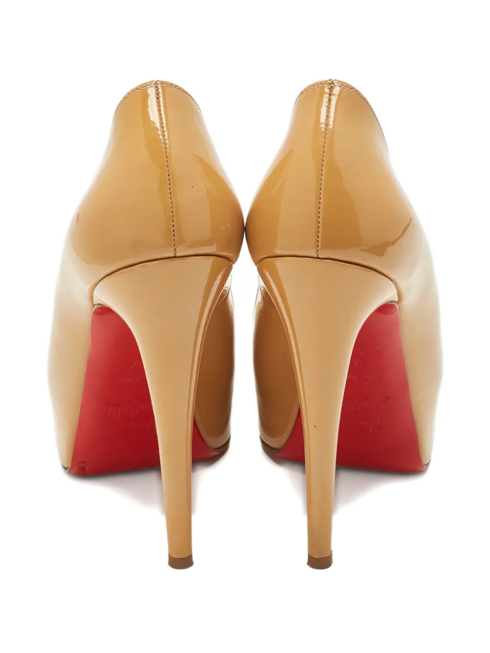Christian Louboutin Pre-Owned peep-toe pumps - Beige