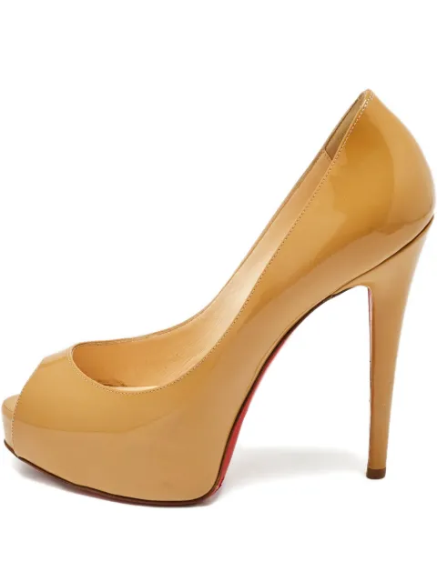 Christian Louboutin Pre-Owned zapatillas con puntera abierta