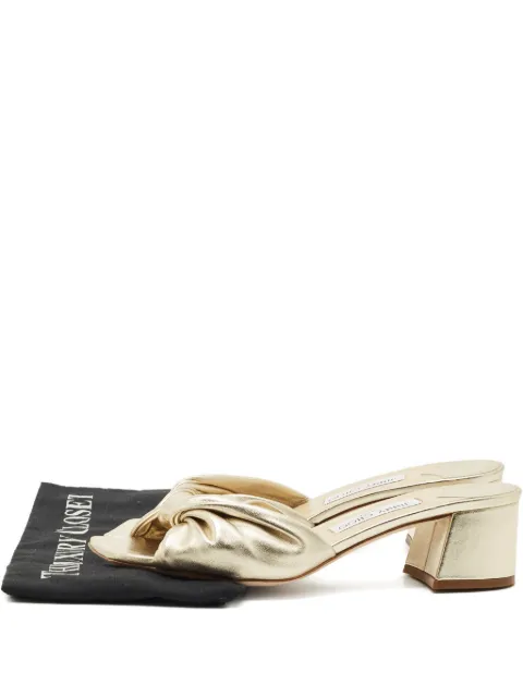 Jimmy Choo Pre-Owned Avenue metallic leather sandals