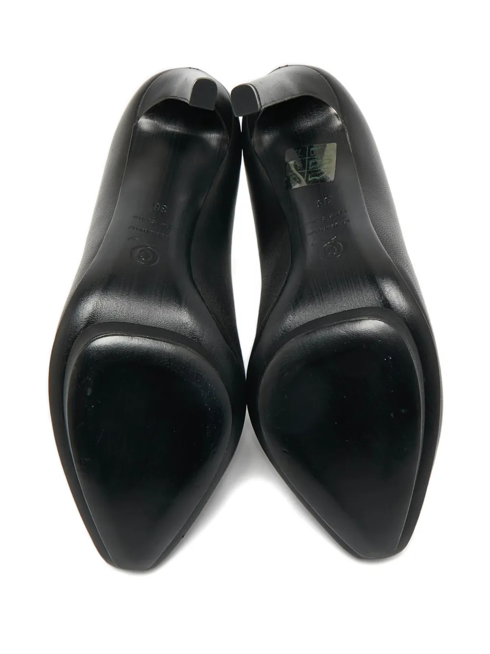 Alexander McQueen Pre-Owned eyelet-detail leather ankle boots - Zwart