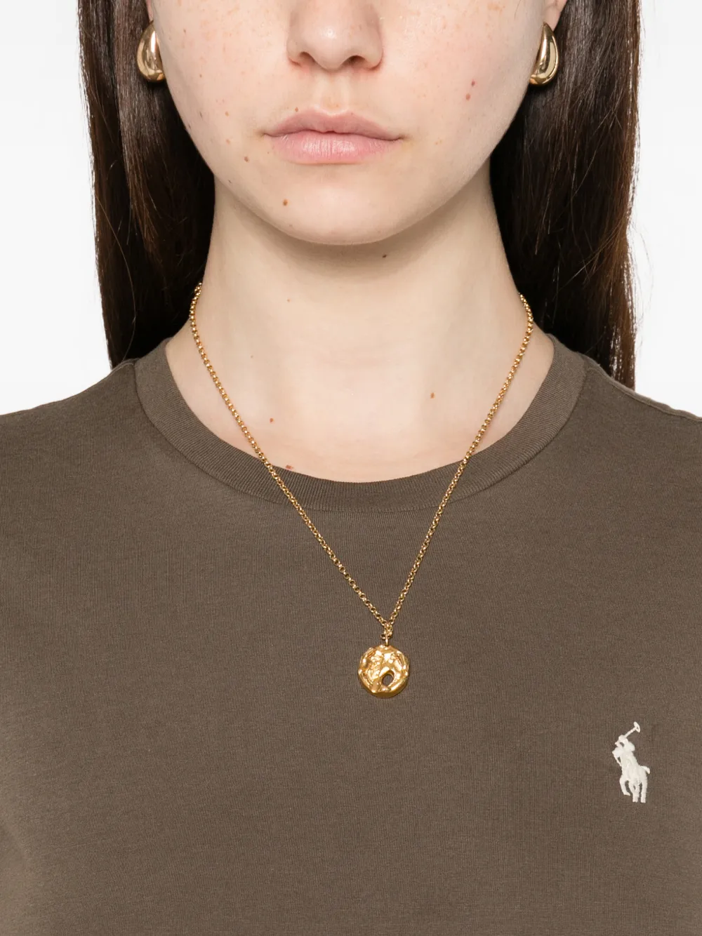 Polo Ralph Lauren T-shirt met logo Bruin