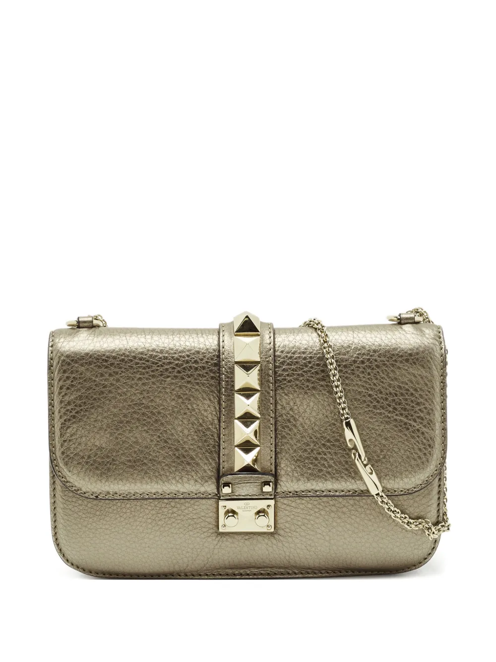 Valentino Garavani Pre-Owned Borsa a tracolla con borchie - Oro