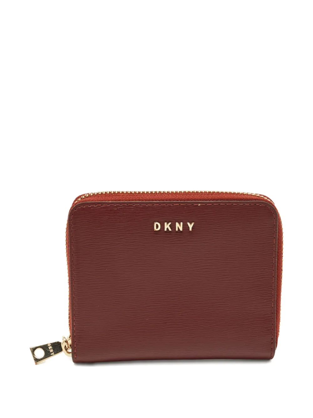 DKNY Vintage 2020 leather zip-around wallet - Rosso