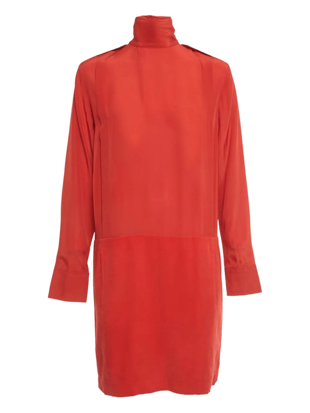 See by Chloé crepe silk mini dress - Rosso