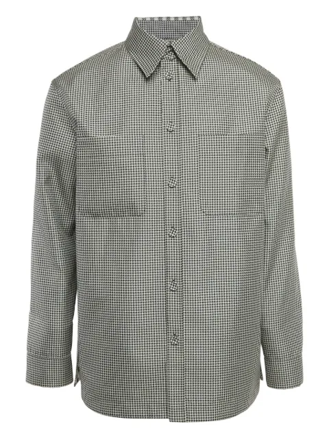 Fendi Pre-Owned houndstooth-pattern shirt jacket