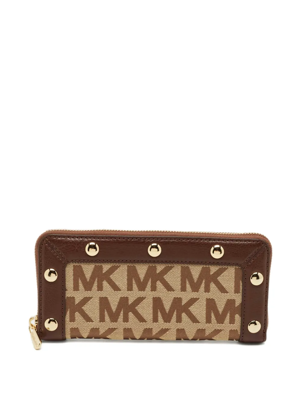 Michael Kors signature stud zip-around wallet - Toni neutri