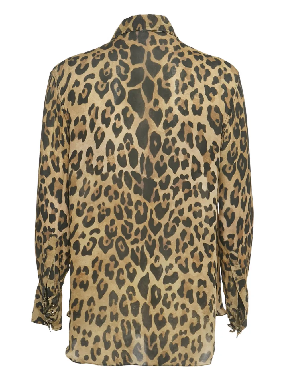 Balmain Pre-Owned leopard-print button-front shirt | Image 2