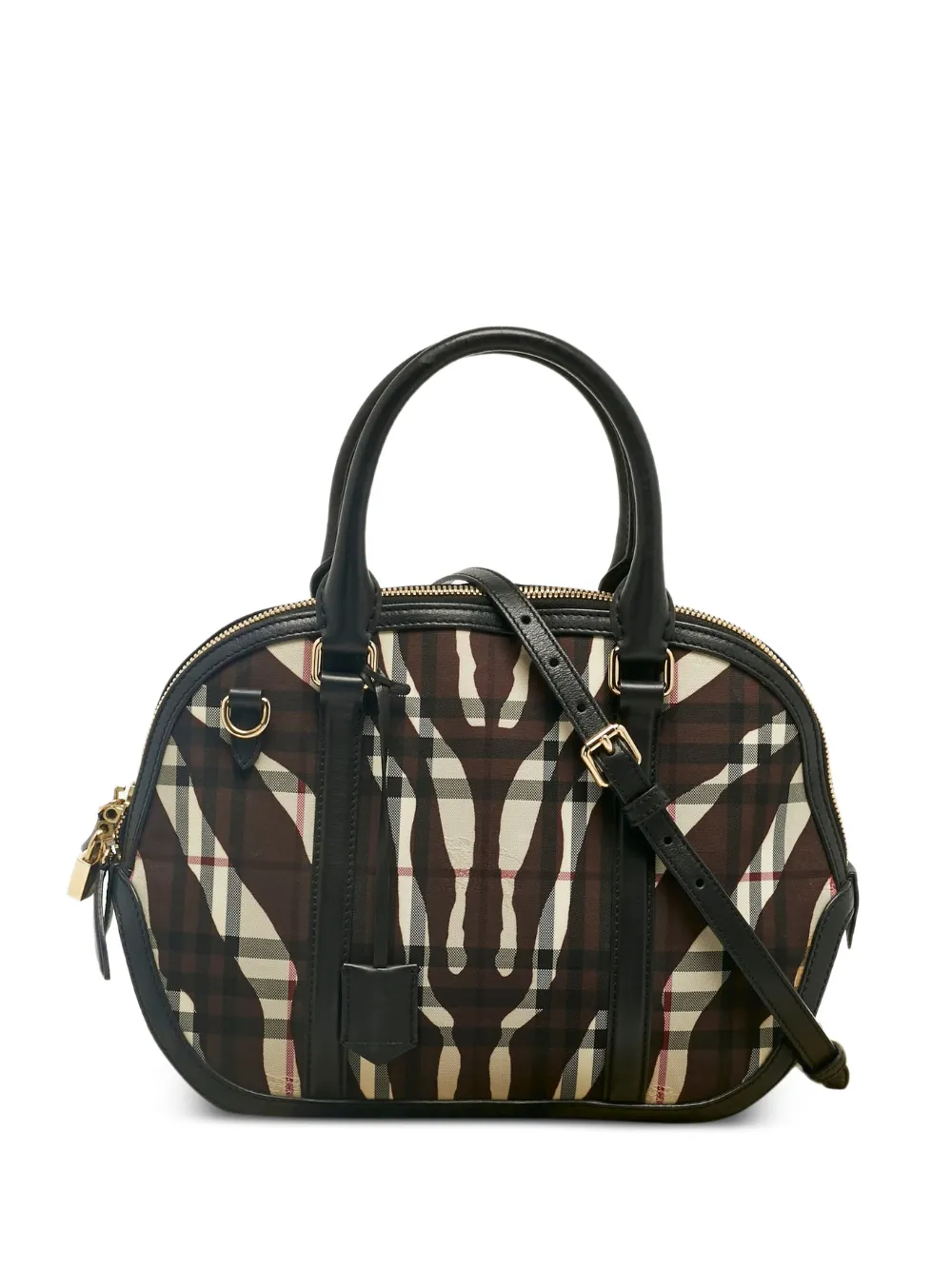 Burberry Pre-Owned Orchard zebra-print tote bag - Marrone