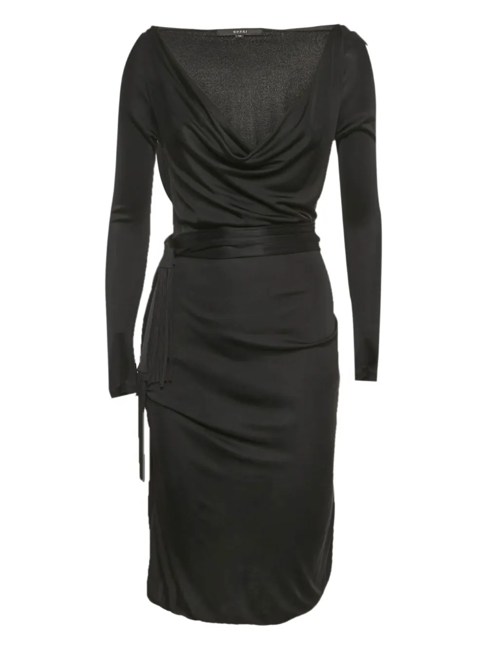 Gucci Pre-Owned cowl-neck dress - Nero