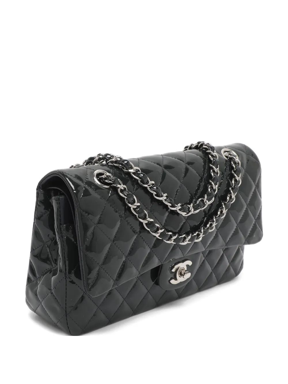Pre-owned Chanel Quilted Double-flap Shoulder Bag In Black