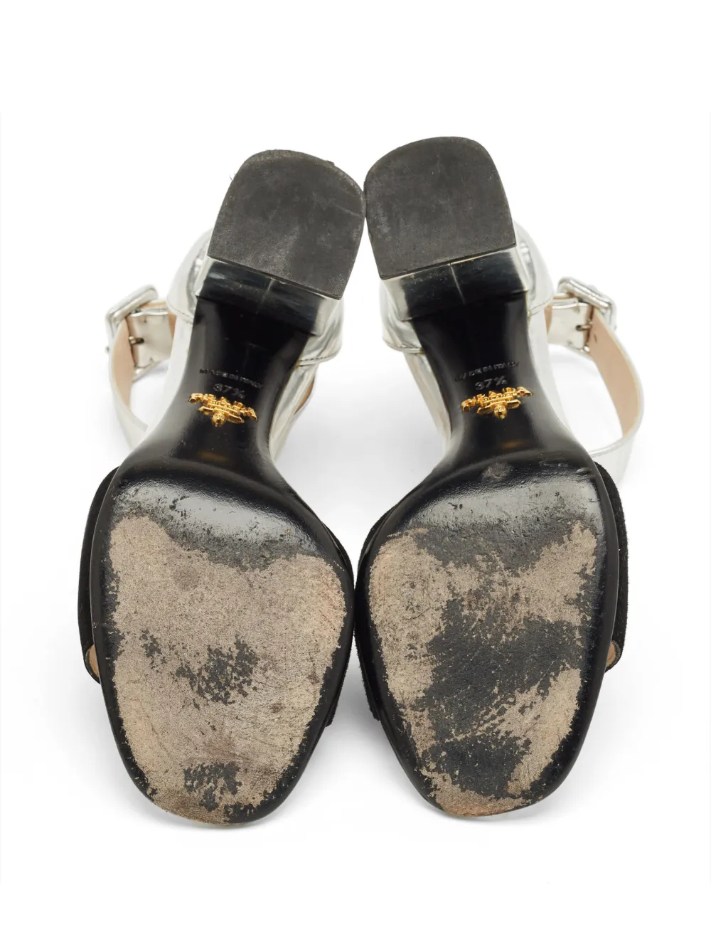 Prada Pre-Owned block heel ankle strap sandals | Image 2