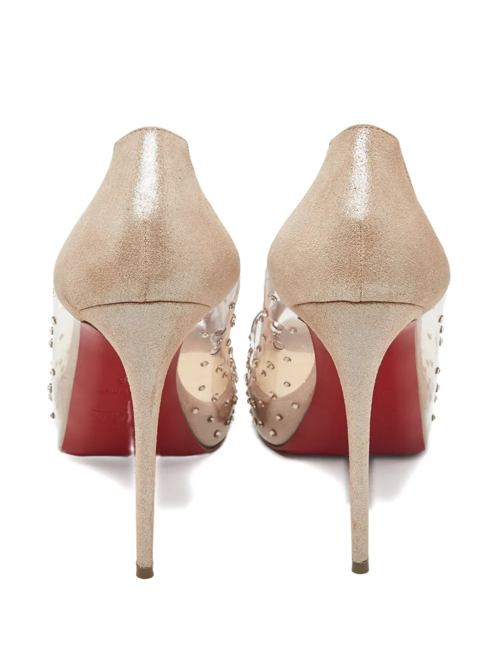Christian Louboutin Pre-Owned peep-toe heeled pumps - Wit