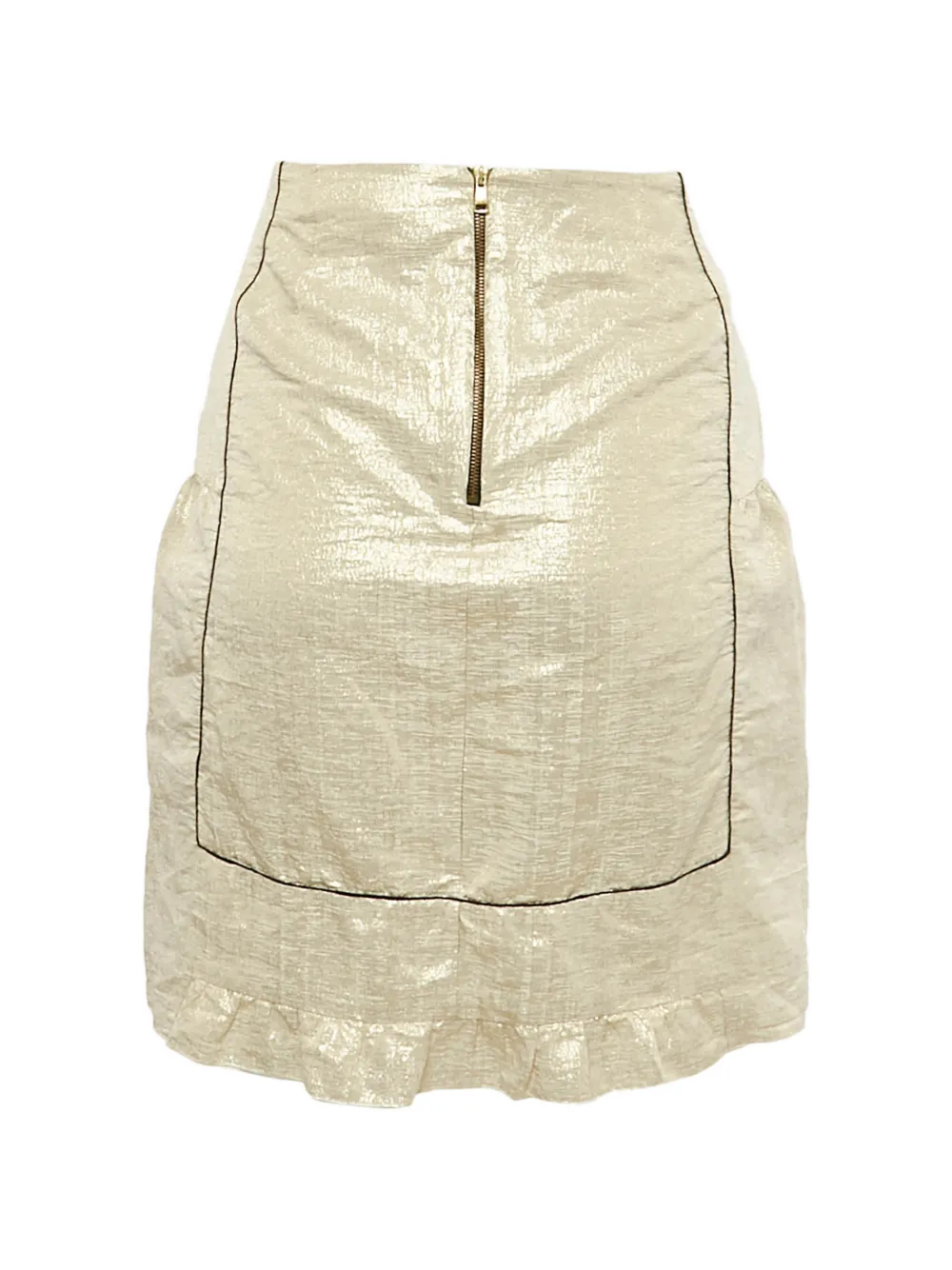 Marni Pre-Owned metallic-effect mini skirt - Goud
