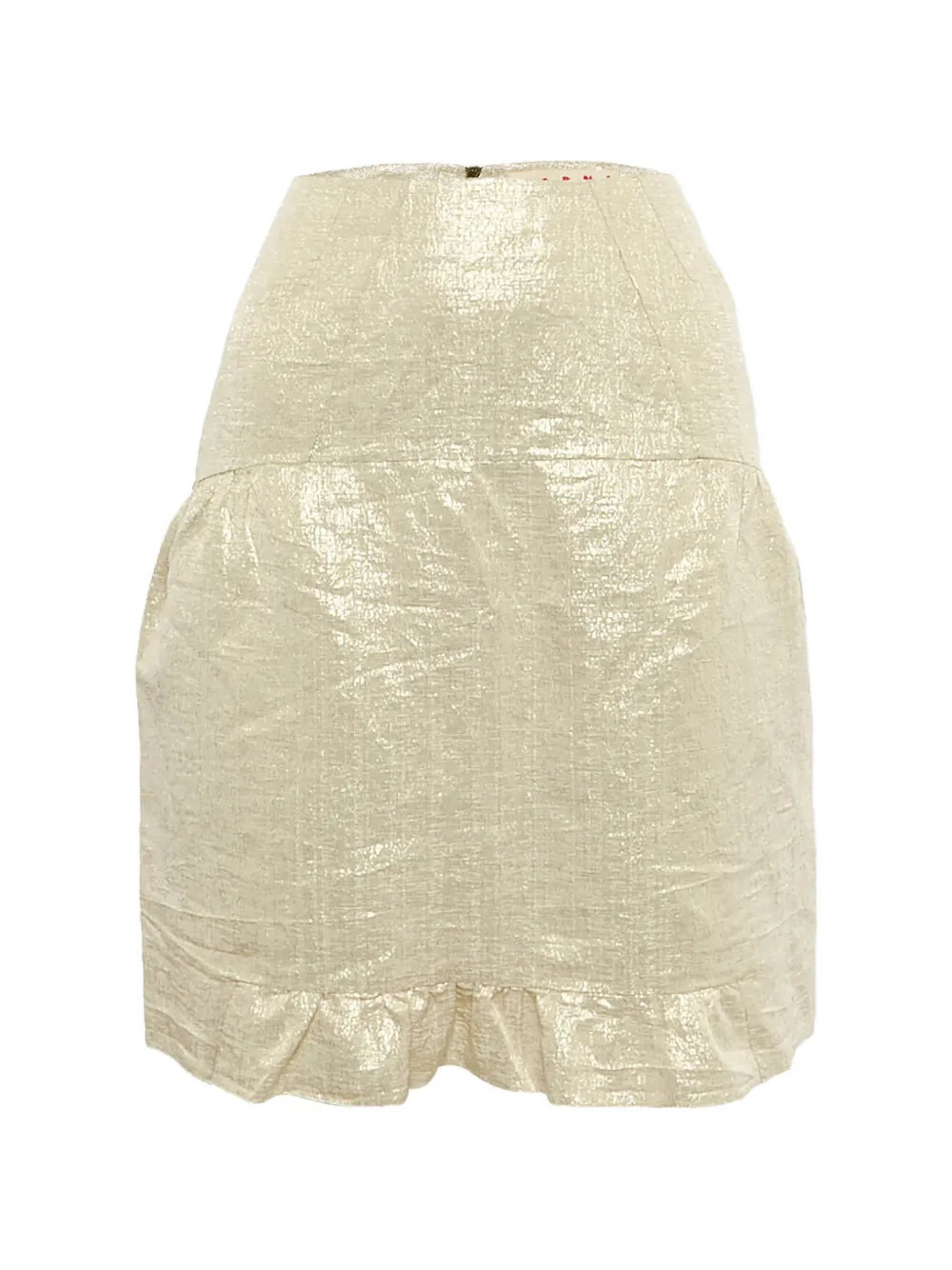 Marni Pre-Owned metallic-effect mini skirt - Oro