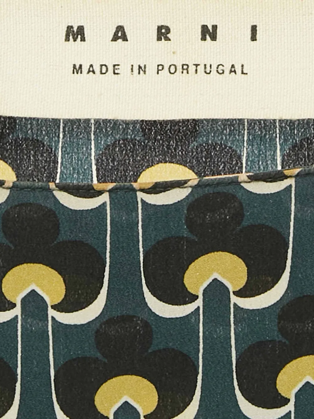 Marni Pre-Owned silk print mini dress - Groen