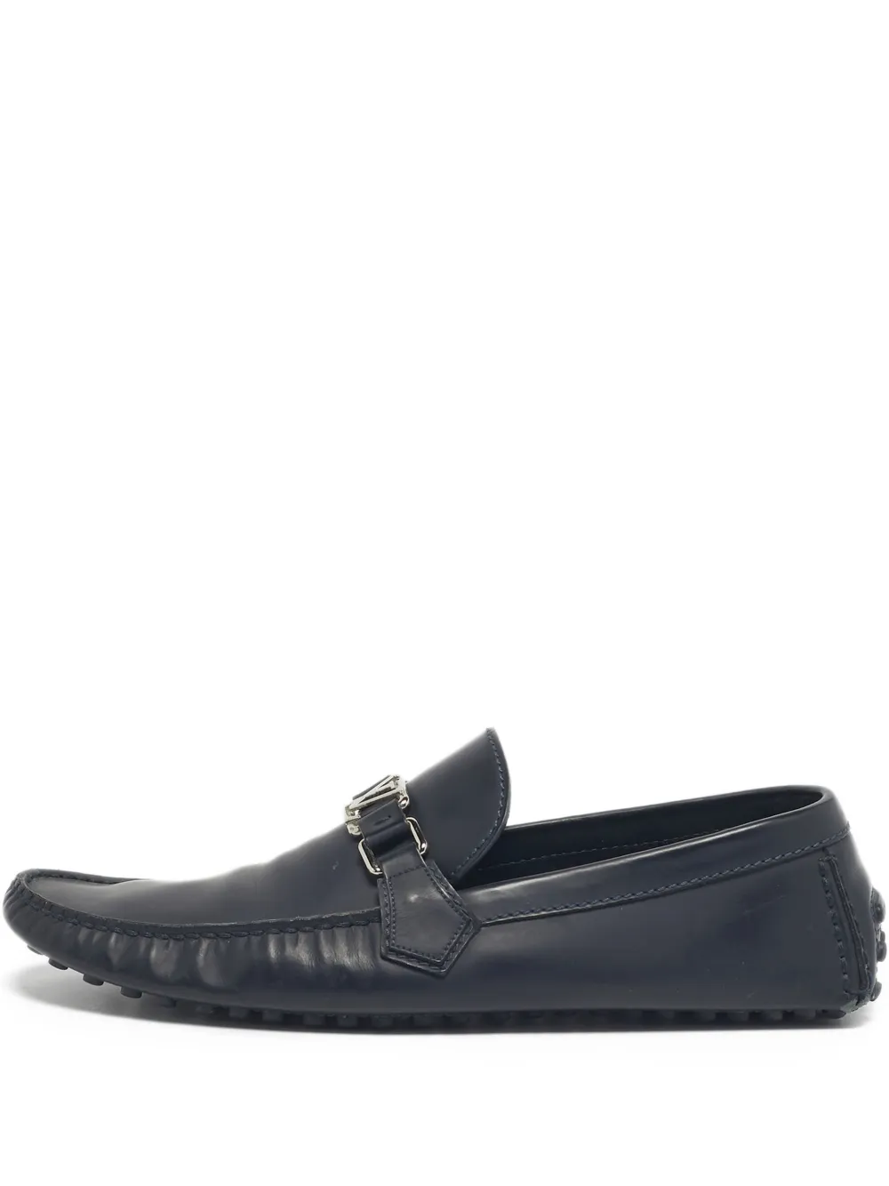 Louis Vuitton Pre-Owned Monte Carlo leather loafers | Blue | Image 1