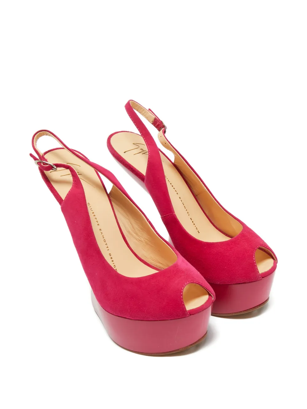 Giuseppe Zanotti peep-toe pumps - Roze