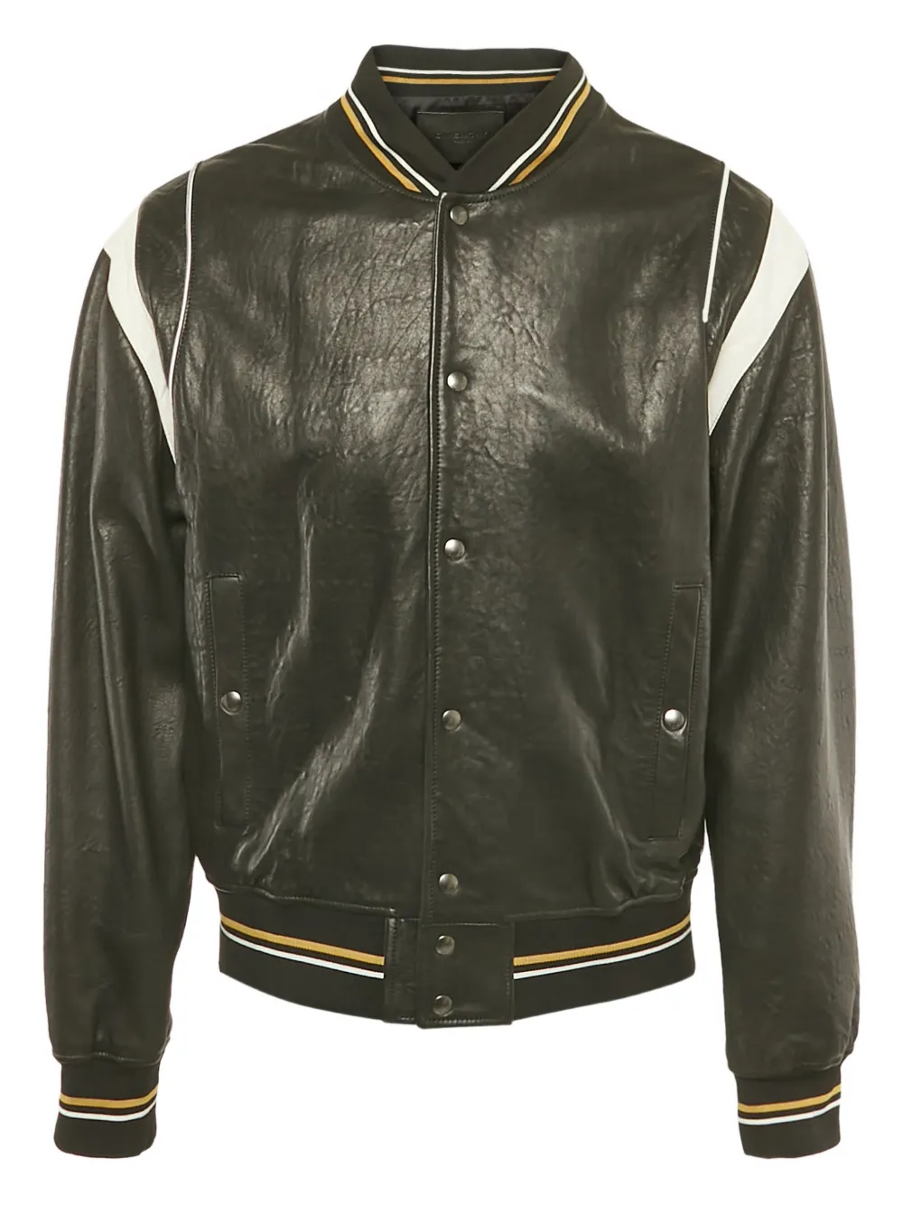 Givenchy Pre-Owned 4G-motif leather bomber jacket | Black | Image 1