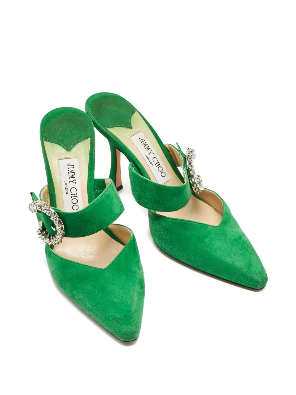 Jimmy Choo Pre-Owned Marta heeled mules - Groen