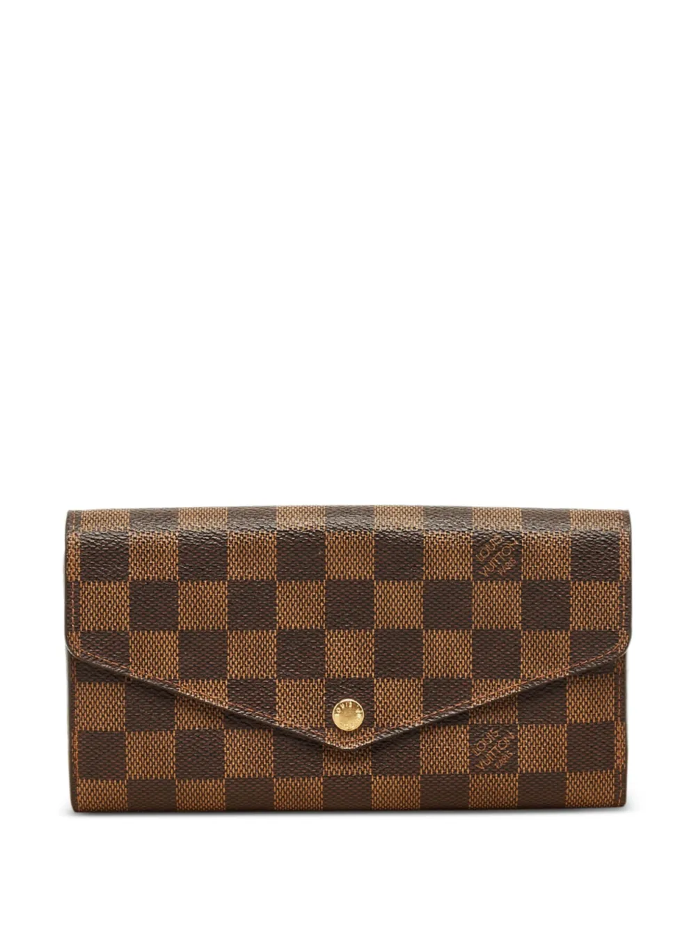 Louis Vuitton Pre-Owned Portafoglio Sarah in tela Damier Ébène - Marrone