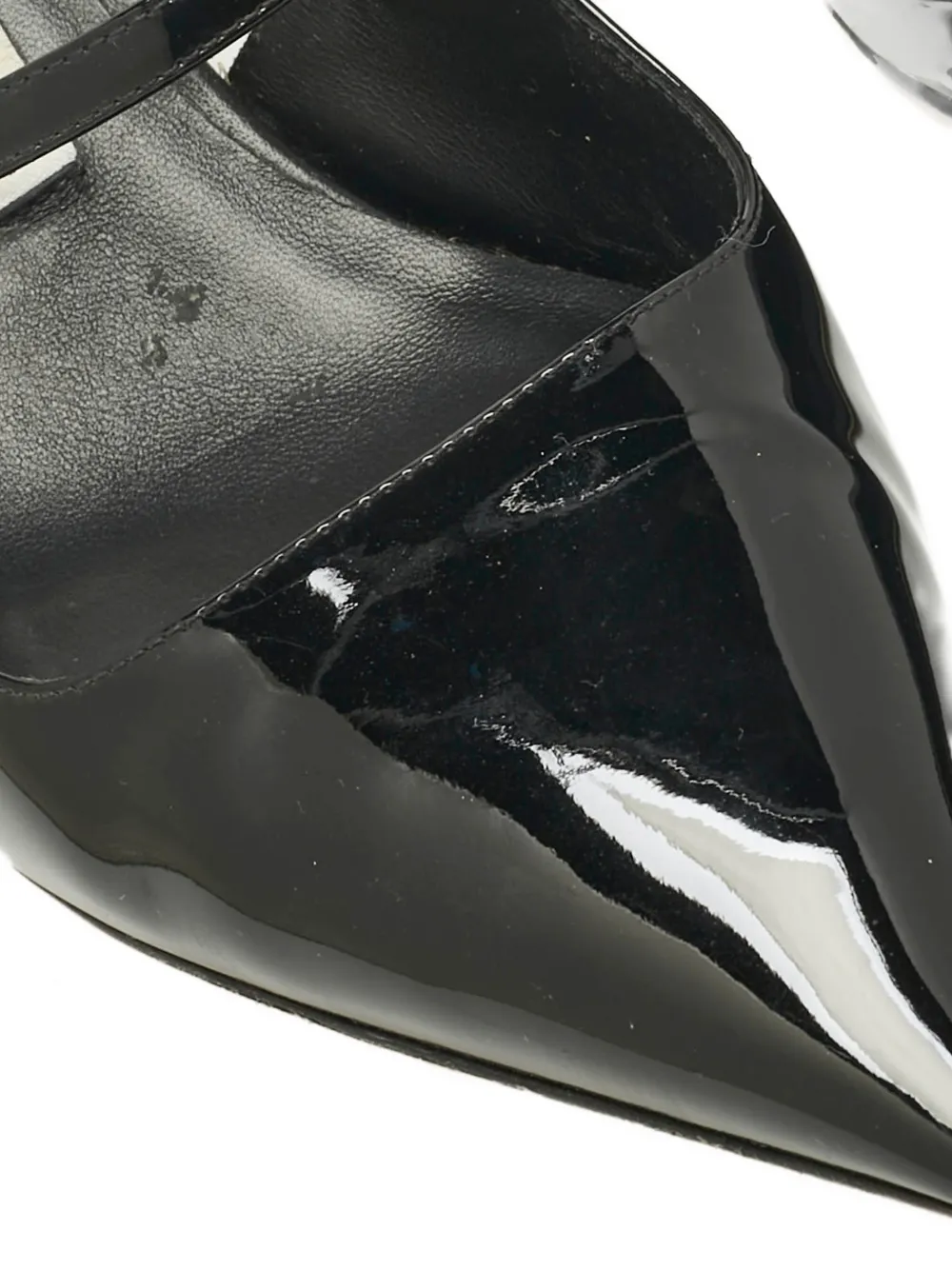 Jimmy Choo Pre-Owned Didi slingback pointed pumps - Zwart