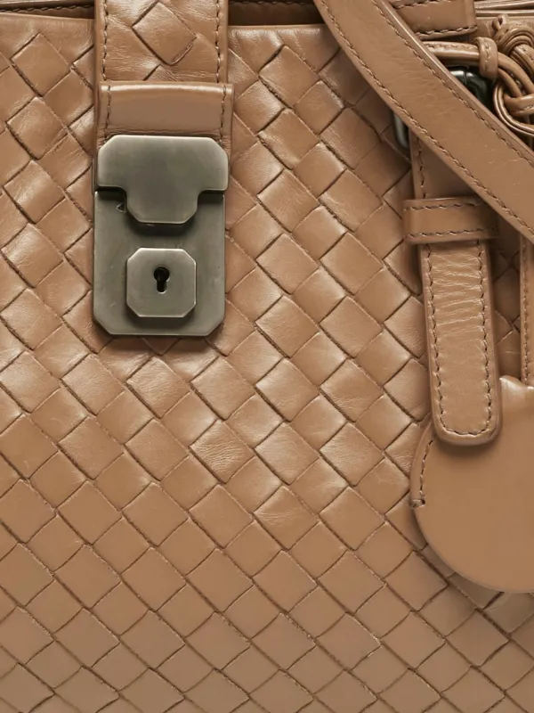 Bottega Veneta Pre-Owned ローマ レザーハンドバッグ S | ブラウン 