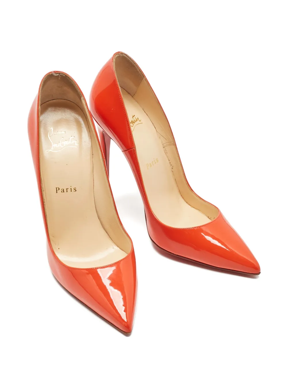 Christian Louboutin Pre-Owned So Kate pointed pumps - Oranje