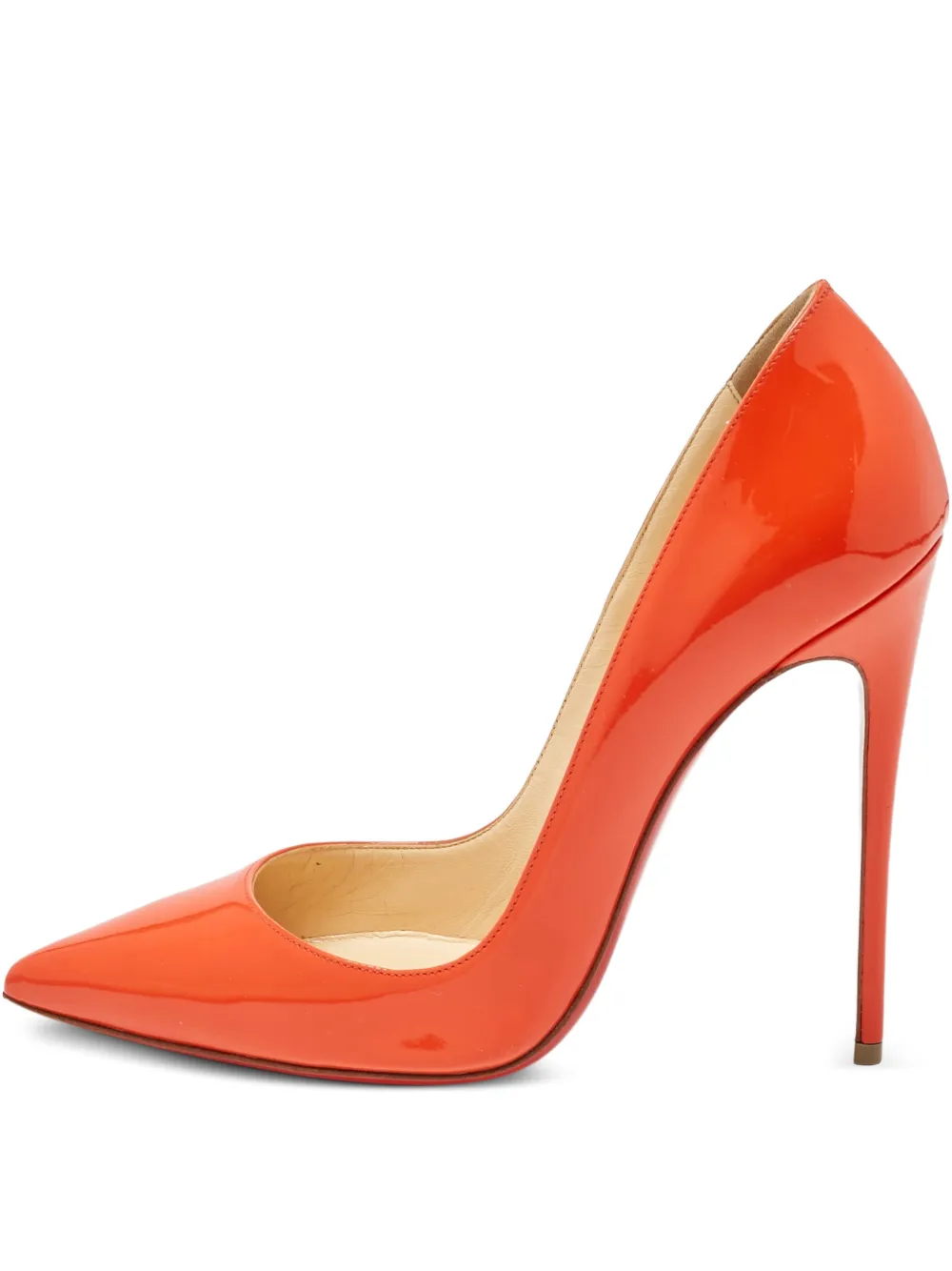 Christian Louboutin Pre-Owned So Kate pointed pumps - Orange