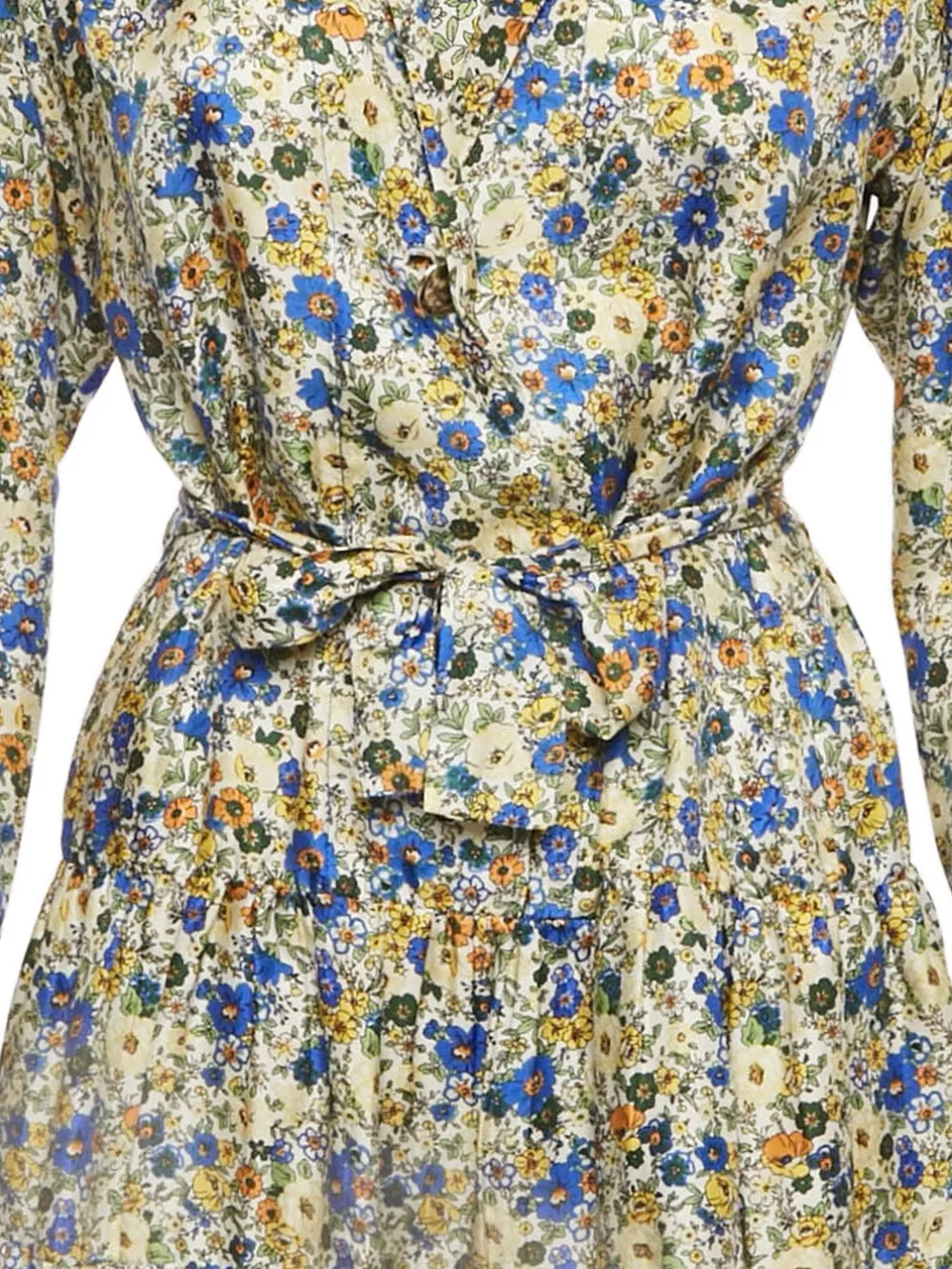 SANDRO flower-print dress - Beige