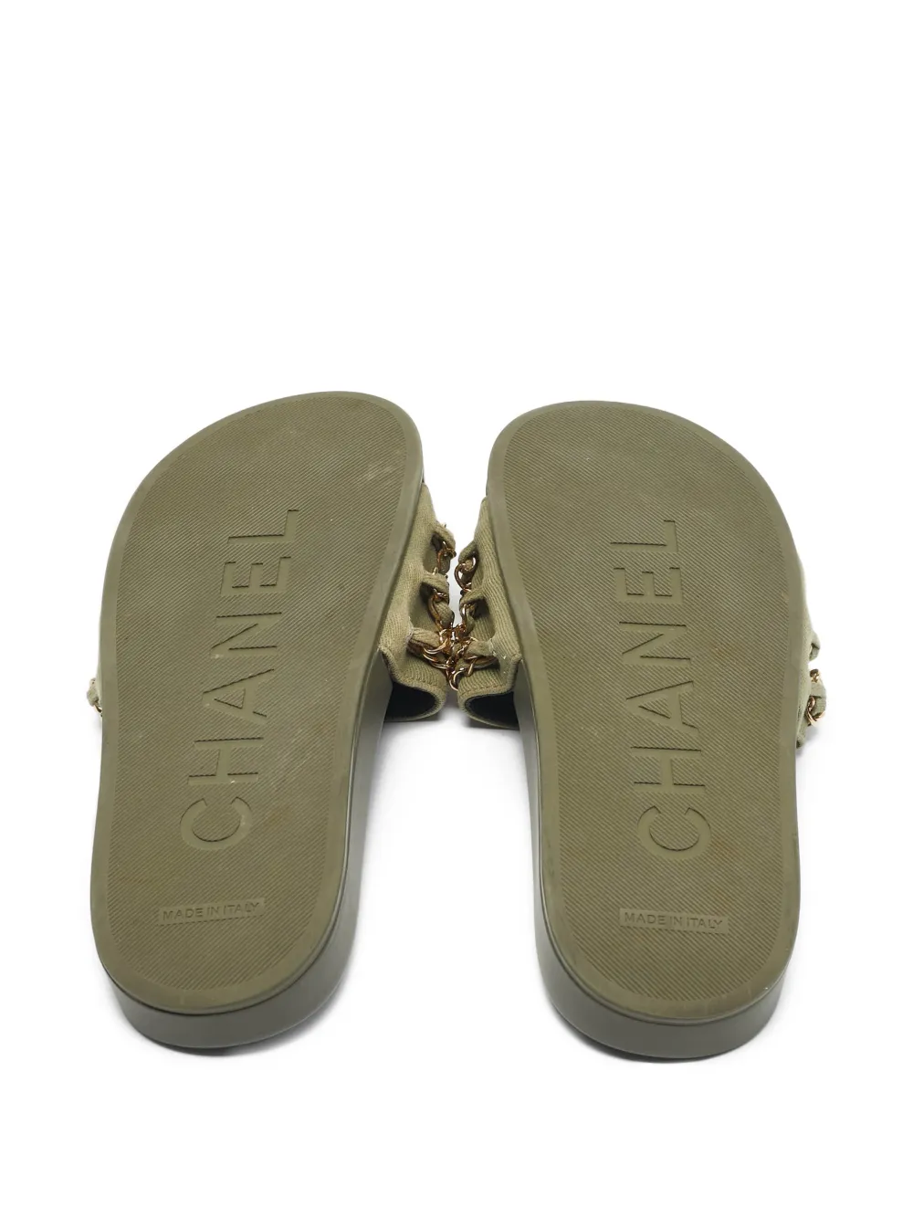 CHANEL Pre-Owned Tropiconic chain slides | Image 2