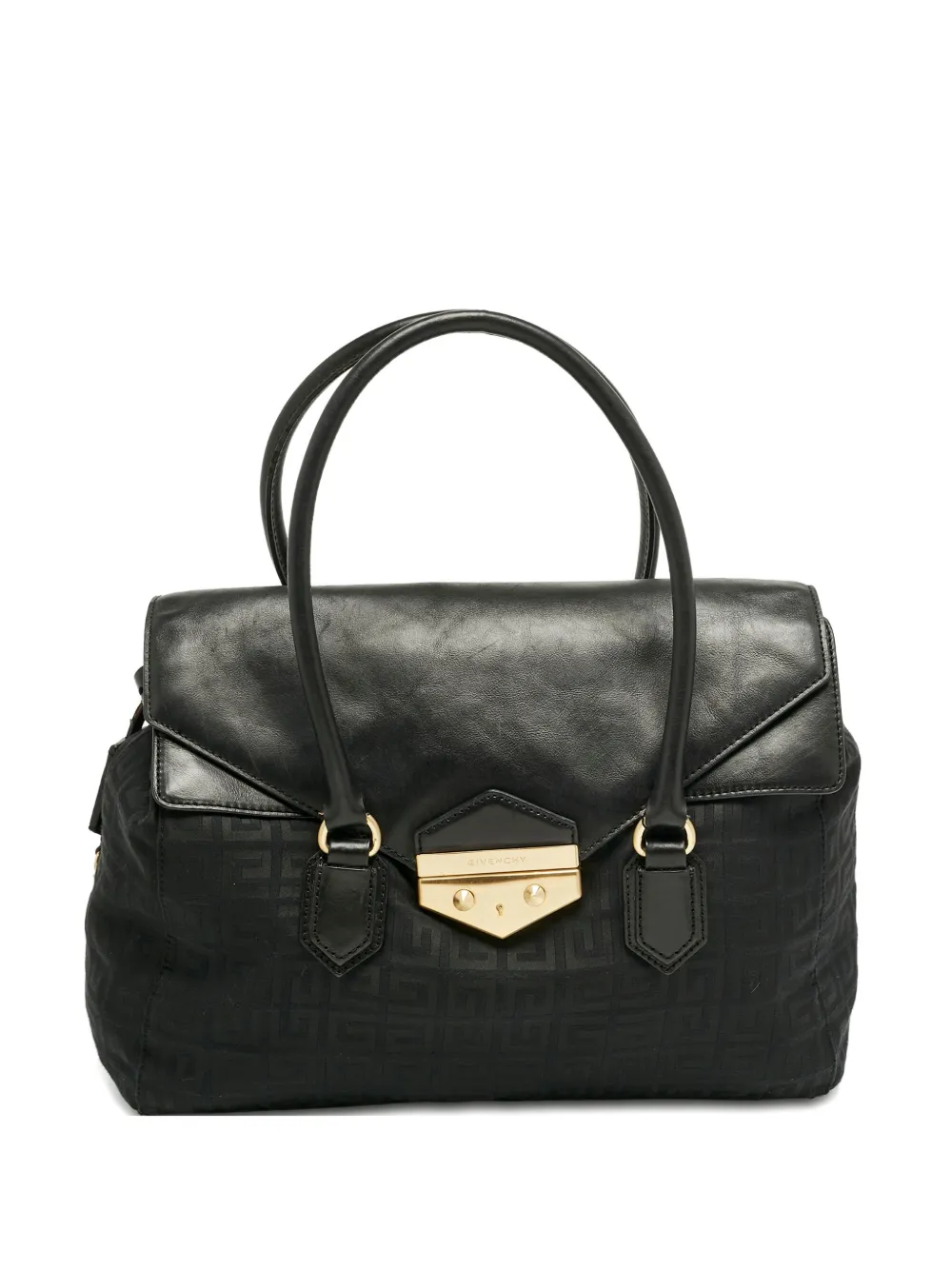 Givenchy Pre-Owned Borsa tote con effetto jacquard - Nero