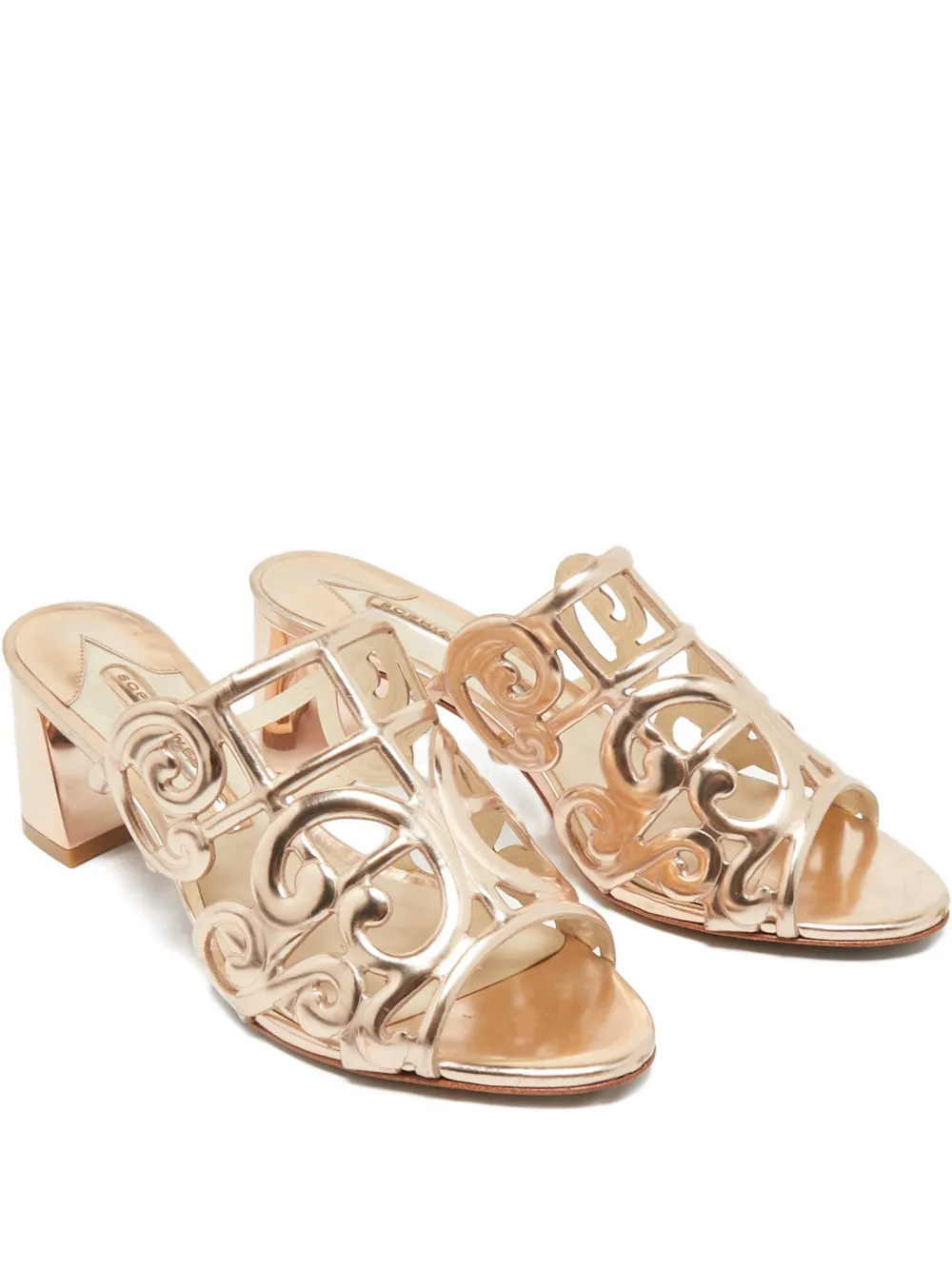 Sophia Webster cut-out leather mules - Rosa
