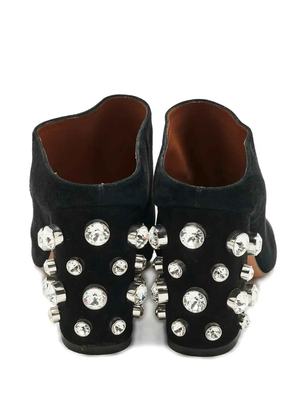 Givenchy Pre-Owned suede crystal sandals - Zwart