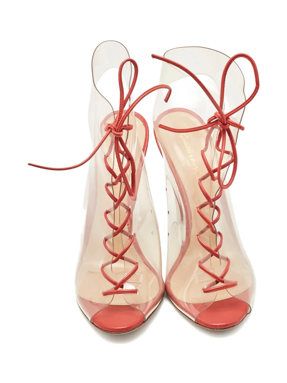 Gianvito Rossi Helmut lace-up boots - Rood