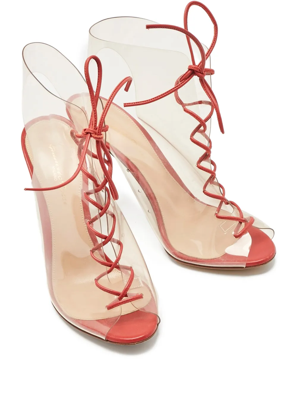 Gianvito Rossi Helmut lace-up boots - Rot