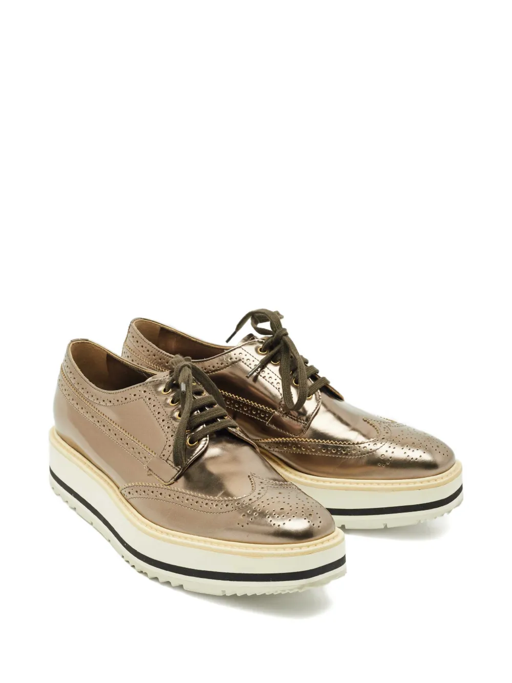 Prada Pre-Owned brogue platform derby shoes | Image 2