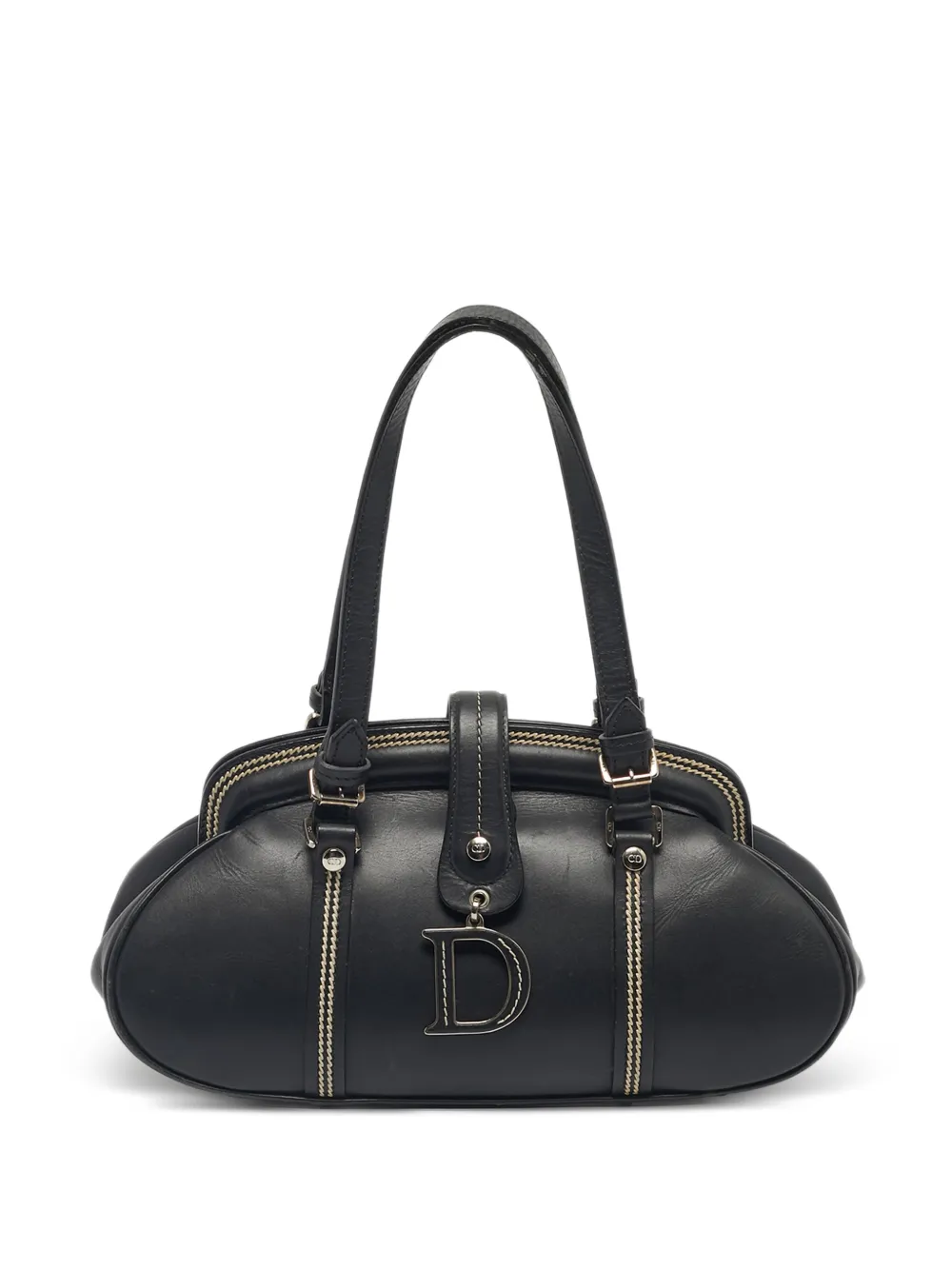 Christian Dior Pre-Owned 2005 Detective Frame leather tote bag - Nero