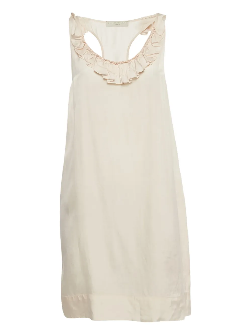 Stella McCartney Pre-Owned sleeveless ruffle mini dress - Toni neutri