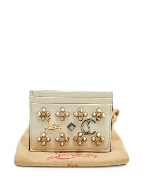 Christian Louboutin Pre-Owned Kios studded leather card holder