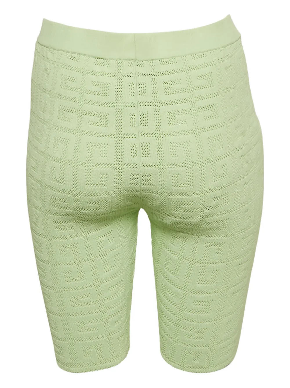 Givenchy Pre-Owned 4G monogram mesh biker shorts - Groen