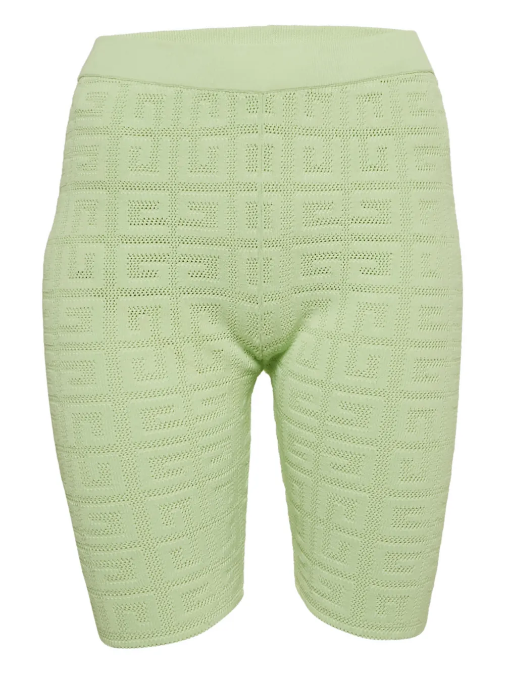 Givenchy Pre-Owned 4G monogram mesh biker shorts | verde | Image 1
