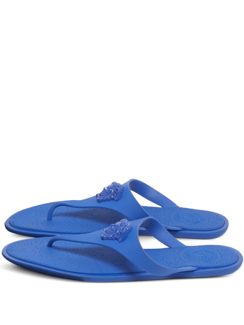 Versace Pre-Owned Medusa rubber slides | Blue | Image 1