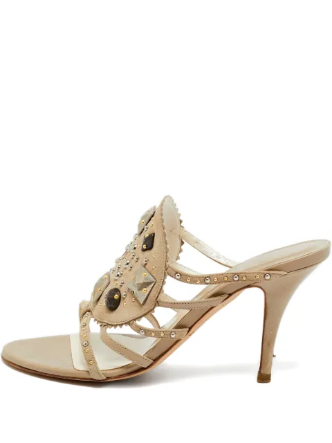 Christian Dior Pre-Owned flip flops con apliques