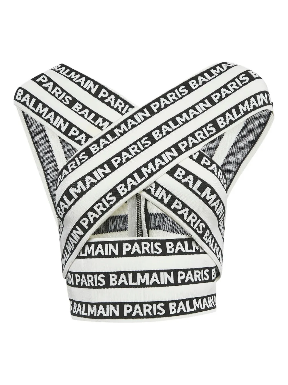 Balmain Pre-Owned crossover-banded top | blanco | Image 1